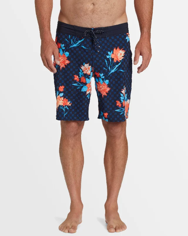 surf clothing with extra coverage for modesty-Mens Sundays Pro 19" Boardshorts