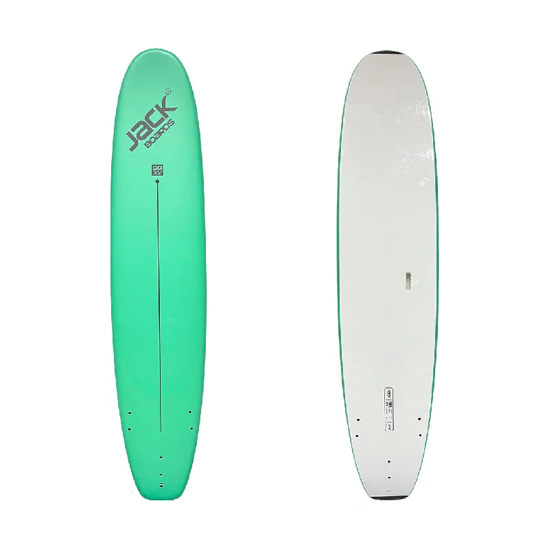 surfboard fins for smaller boards-9’0” - JACK BOARDS  - XV (Extra Volume) - Soft Top - Green - 3 soft PIP fins - Price: 173,900 LKR