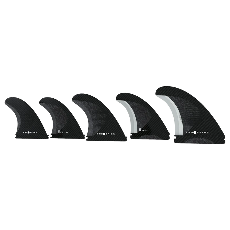 surfboard fins for consistent performance-KS1 Five Fin Large 1 Tab - Black