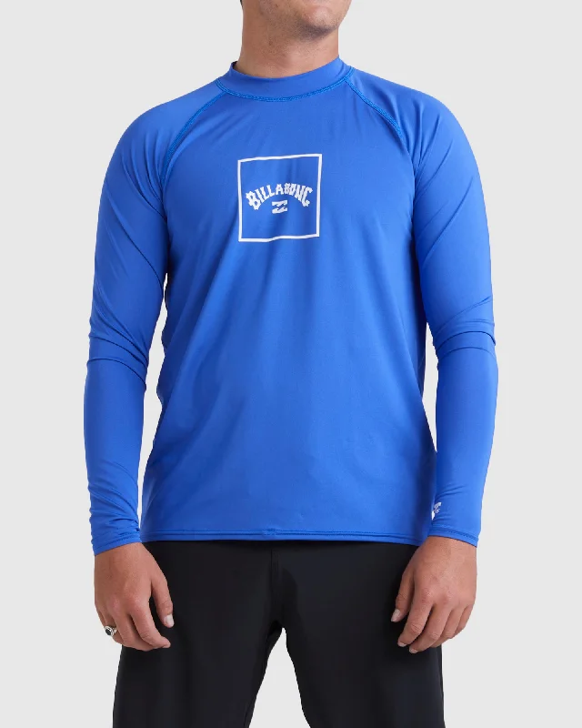 surf clothing with long sleeves for sun protection-Mens Boxed Arch Rash Vest