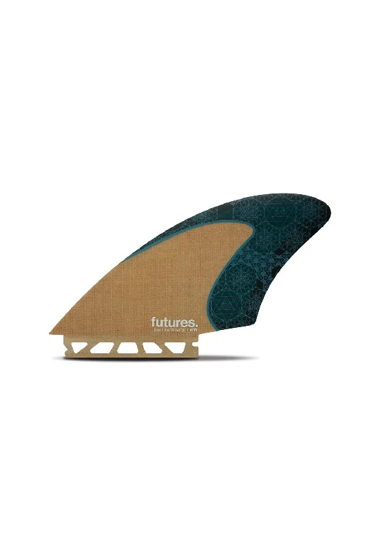 surfboard fins for enhanced drive-Futures Fins Rasta Keel  - Jute / Teal