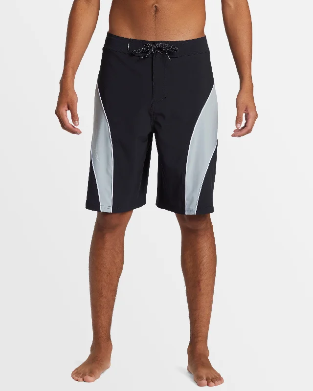 surf clothing for multi-surf conditions-Mens Mercury Slash Panel 20" Boardshorts