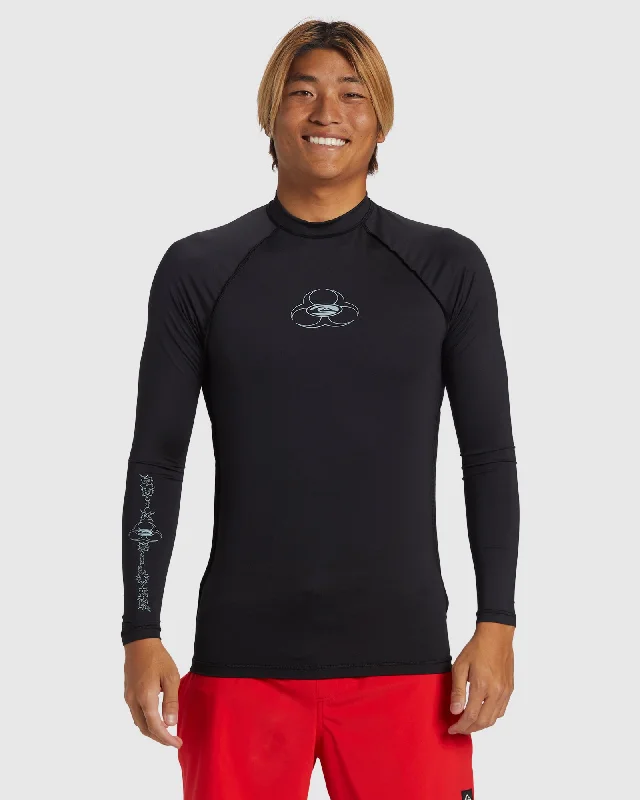 surf clothing for intense sun exposure-Mens Saturn Long Sleeve UPF 50 Surf T-Shirt