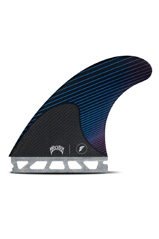 surfboard fins with easy-release systems-Futures Fins Mayhem Large Thruster Fin Set - Blue / Violet