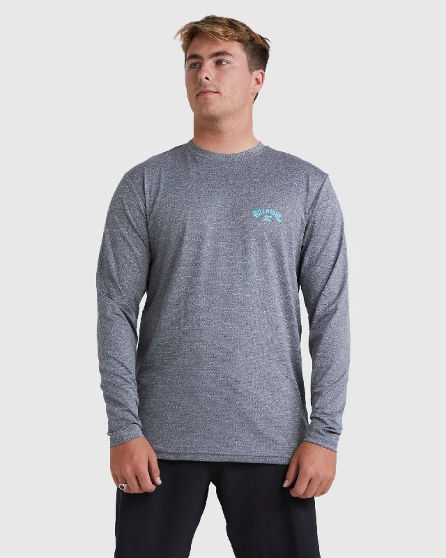 surf clothing for beach runs-Mens Shoreline Rash Vest