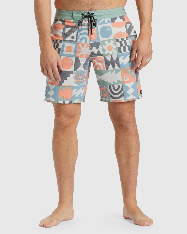 surf clothing for intense sun exposure-Mens Sundays Lo Tide 19" Boardshorts