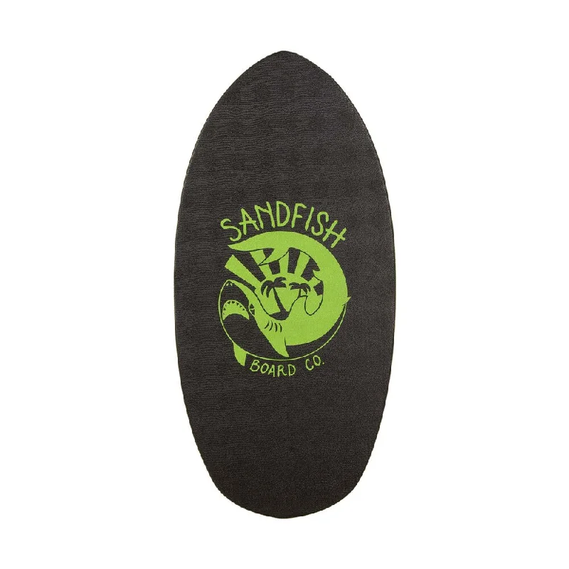 surfboard handle straps for comfortable carrying-DB Skimboards Sandfish Green Traction Woody Cruiser - 40"