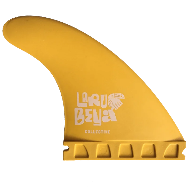 surfboard fins with high performance and durability-"Laru Beya" THRUSTER FINS - recycelte glasfaserverstärkte Materialien