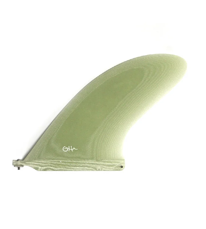 surfboard fins with a wide base for more drive-Gato Heroi Skeg Fin (clear)