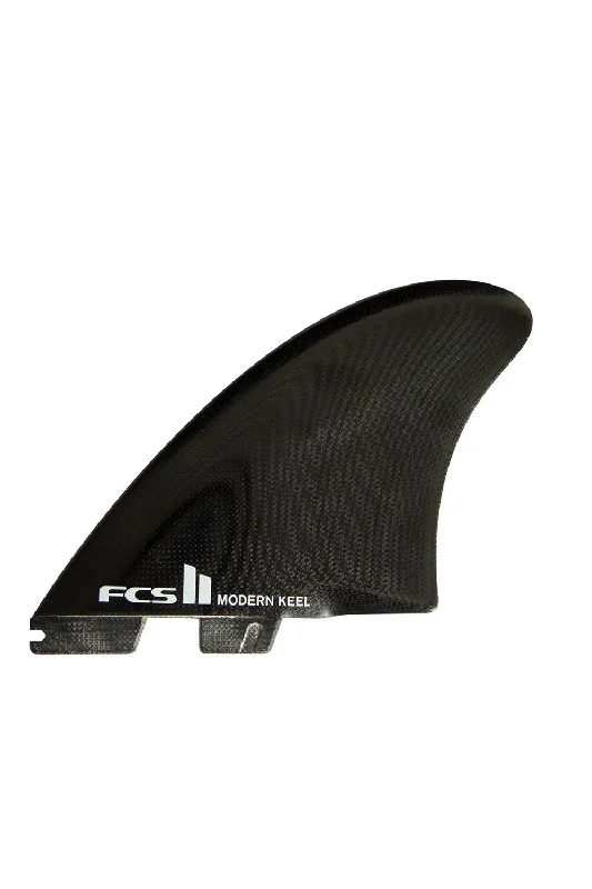 surfboard fins for quick and responsive maneuvers-FCS II Modern Keel Twin Fins - Black