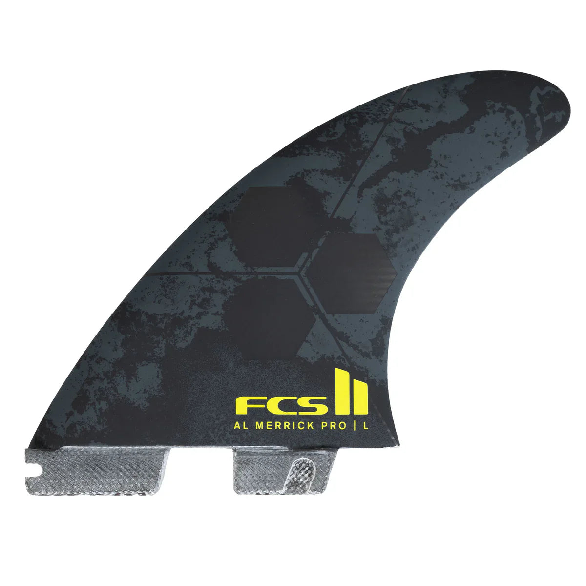 surfboard fins for ultimate precision in turns-FCS II AL MERRICK PG PRO TRI FIN SET - Black Acid - Large