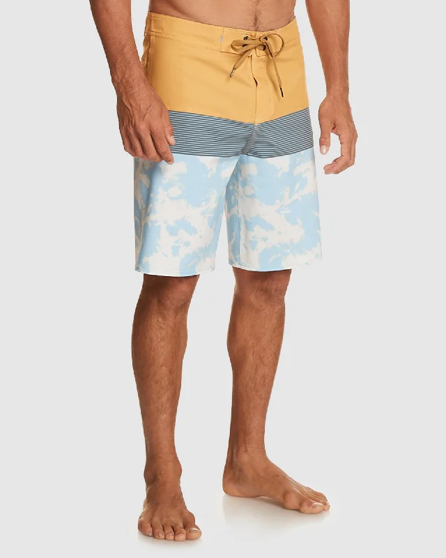 surf clothing with stylish, minimalist designs-Mens Surfsilk Panel 20" Boardshorts