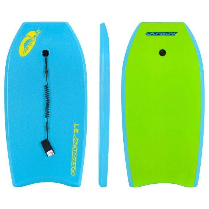 longboard surfboards with streamlined shapes for speed-Osprey 37" Interceptor Bodyboard Blue