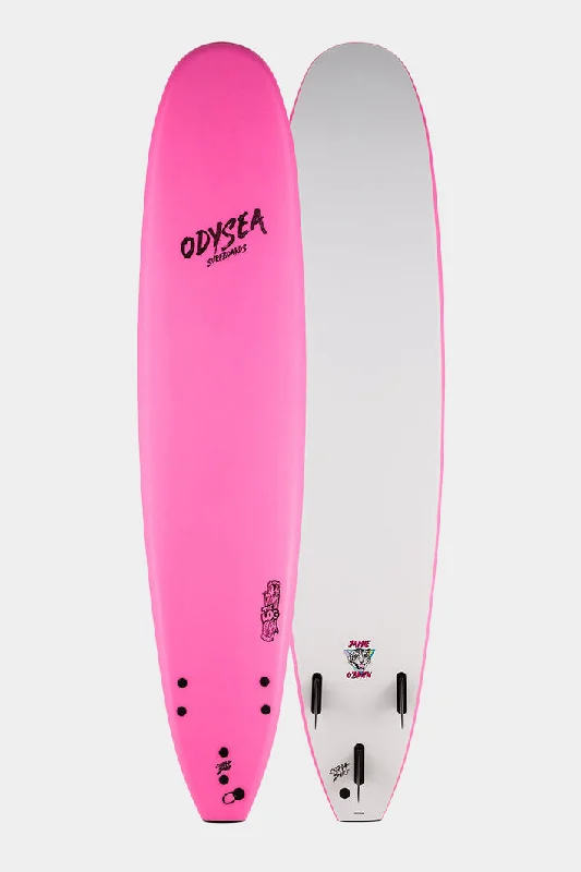 longboard surfboards for cross-stepping-Catch Surf Odysea 9'0" Log Basic X JOB Pro Surfboard - Hot Pink