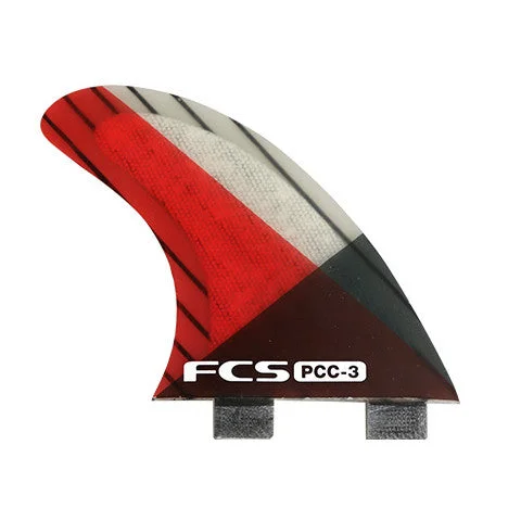 surfboard fins with reinforced edges for strength-FCS PCC-3 Tri Fin Set