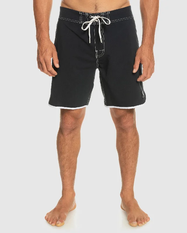 surf clothing for beach runs-Mens Original Scallop 18" Boardshorts