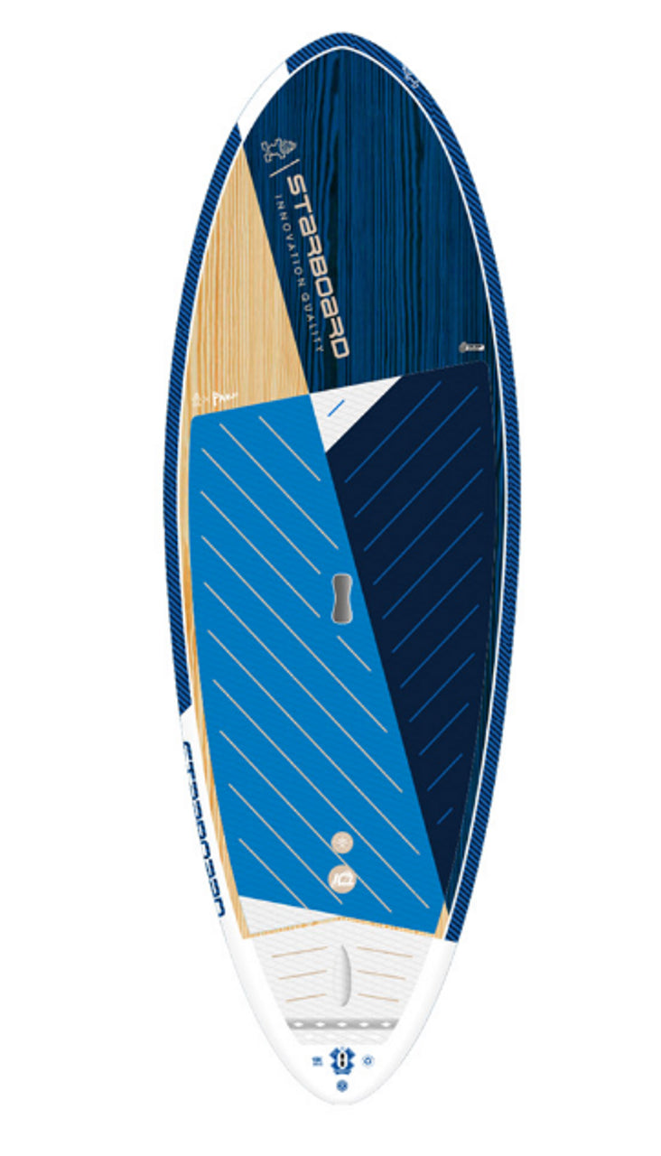 longboard surfboards with hybrid outlines for versatility-8'7" Starboard Wedge Starlight 2023