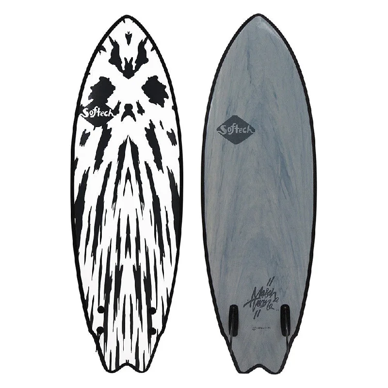 surfboard tail fin covers for protection during storage-Softtech Mason Twin 5'6" Surfboard - Gun Metal