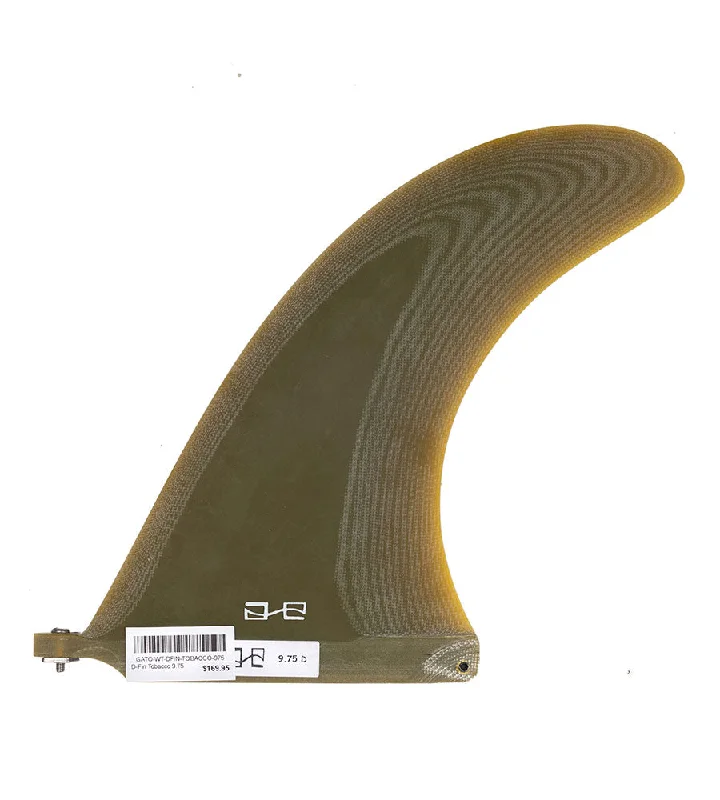 surfboard fins with reinforced construction for power-D-Fin Tobacco 9.75