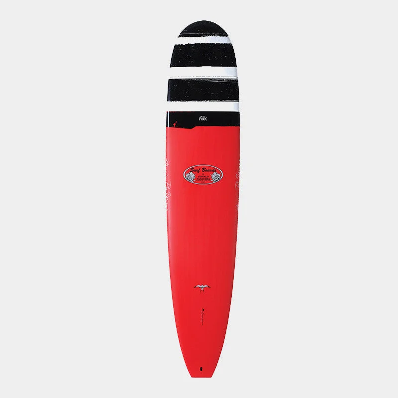 longboard surfboards for big days in the surf-Donald Takayama In The Pink Tuflite 9'0" Surfboard - Red