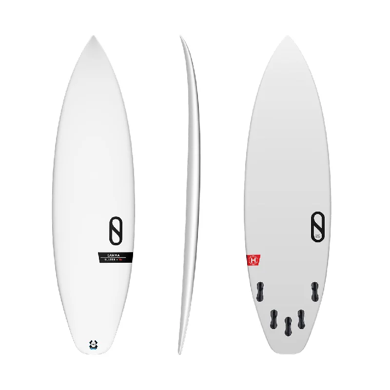 surfboard edge protectors for minimizing damage-5’8” Firewire Gamma XL - Slater Design - White - Helium - Futures - DISCOUNTED