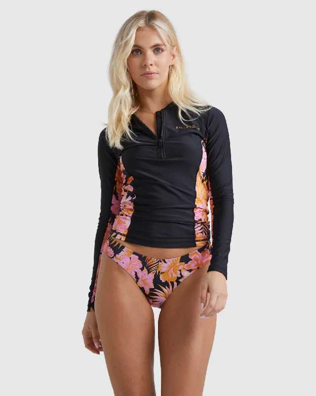 surf clothing for early morning sessions-Womens Copacabana Reef Break Rash Vest