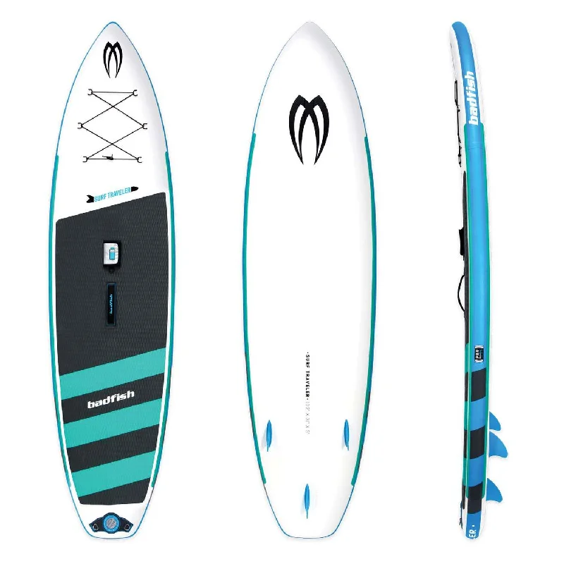 longboard surfboards with a concave deck for comfort-Badfish Surf Traveler 10'2”