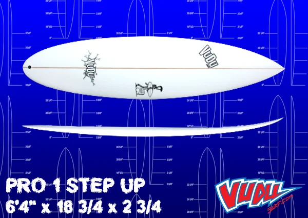 surfboard anti-slip grip for superior control-VUDU PRO 1 STEP UP