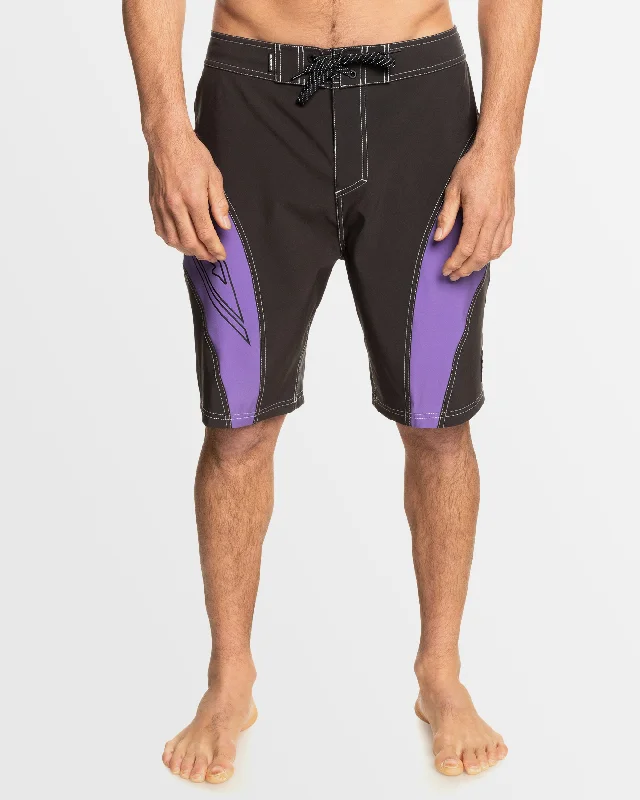 surf clothing for year-round use-Mens Mercury Slash Panel 20" Boardshorts