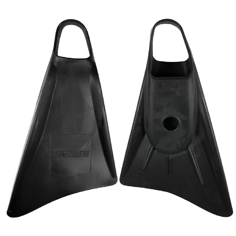 surfboard fins with soft edges for smoother rides-STEALTH S1 CLASSIC FINS BLACK