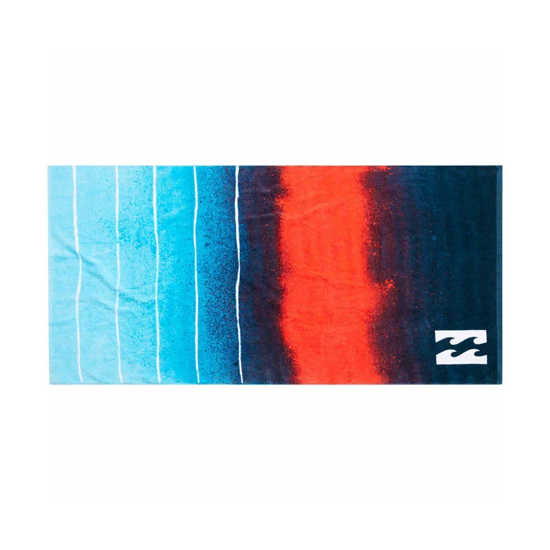 surfboard quick-dry towel for easy use-Billabong Waves Towel - Navy / Red