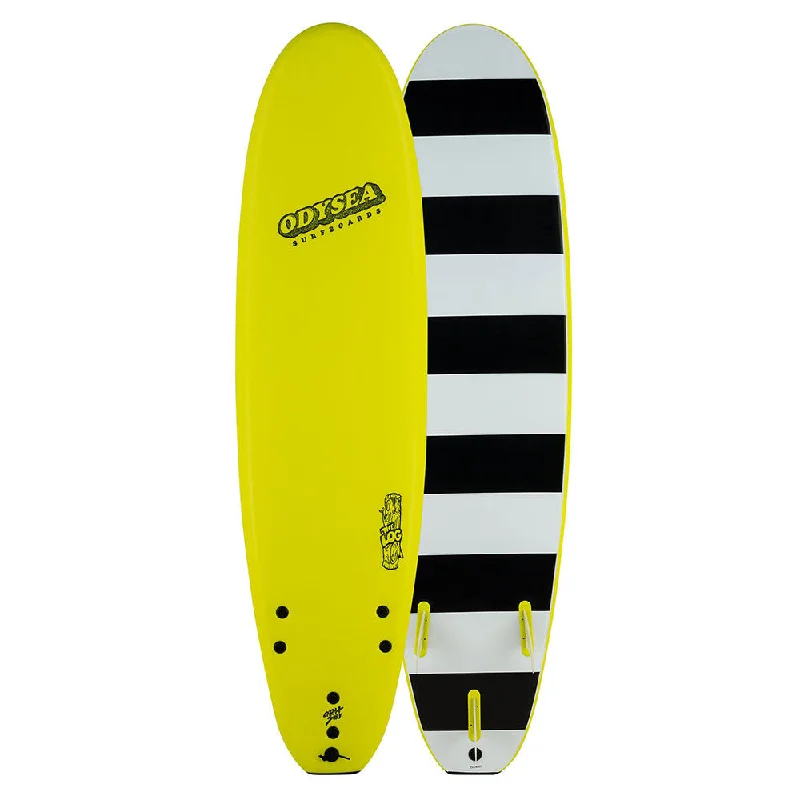 surfboard bags with ventilated compartments for freshness-Catch Surf Odysea 8'0" Log Surfboard - Lemon