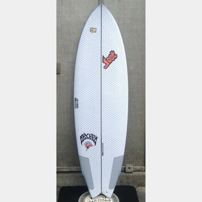 surfboard leash with tangle-free cord-Lib Tech X Lost Round Nose Fish Redux 5'10" Surfboard