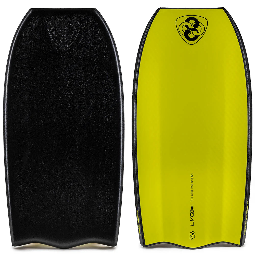 longboard surfboards for carving tight arcs-Science Launch Velocity QV Delta Tail 42.3" - Black Slime