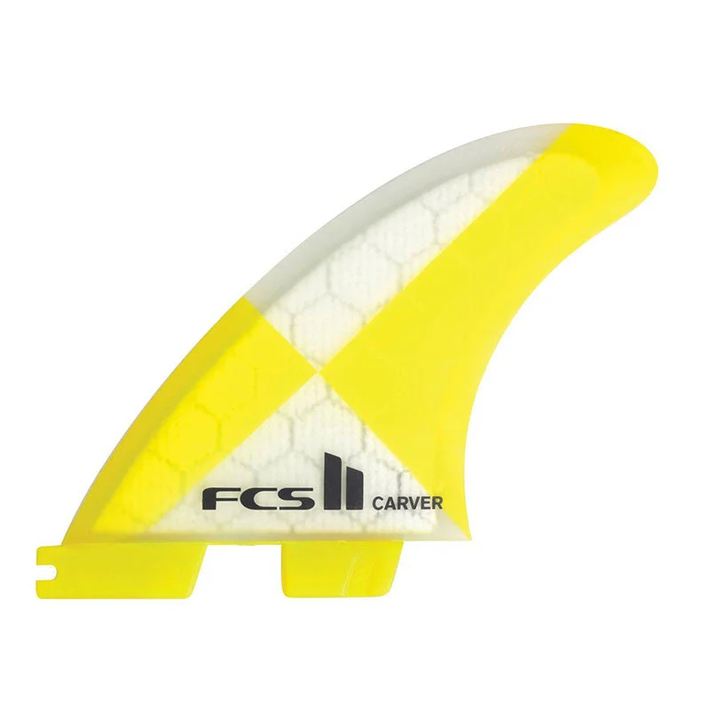 surfboard fins with a minimalist design-FCS II Carver PC Tri Fin Set - Medium