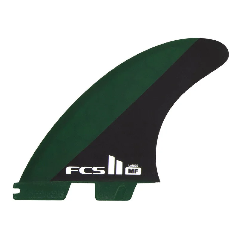 surfboard fins for better control in fast waves-FCS II MF PC Large Tri Fin Set - Black / Olive