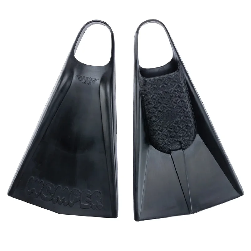 best surfboard fins for flat-water surfing-Womper - Pro-Master Swin Fins - Black