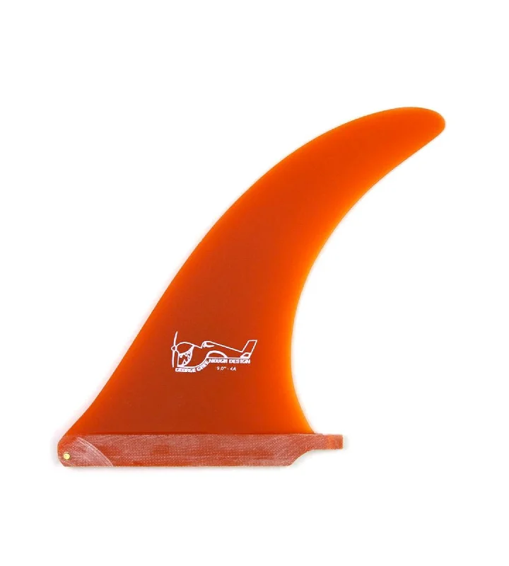 surfboard fins with deep rake for better grip-Greenough 4A Orange 7.5