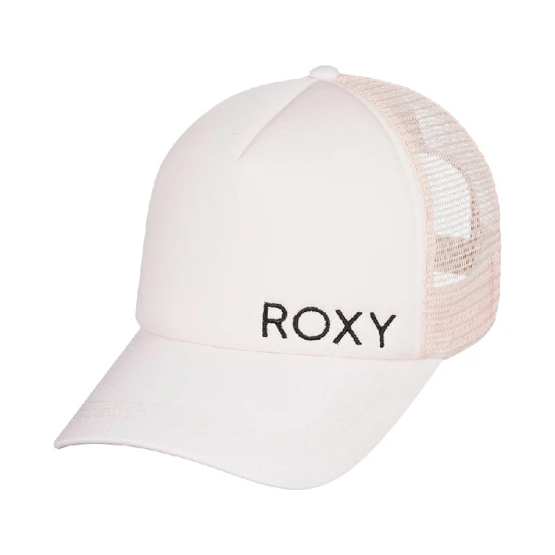 surfboard fins for better control in fast waves-Roxy Finishline Trucker Hat - Peach Blush