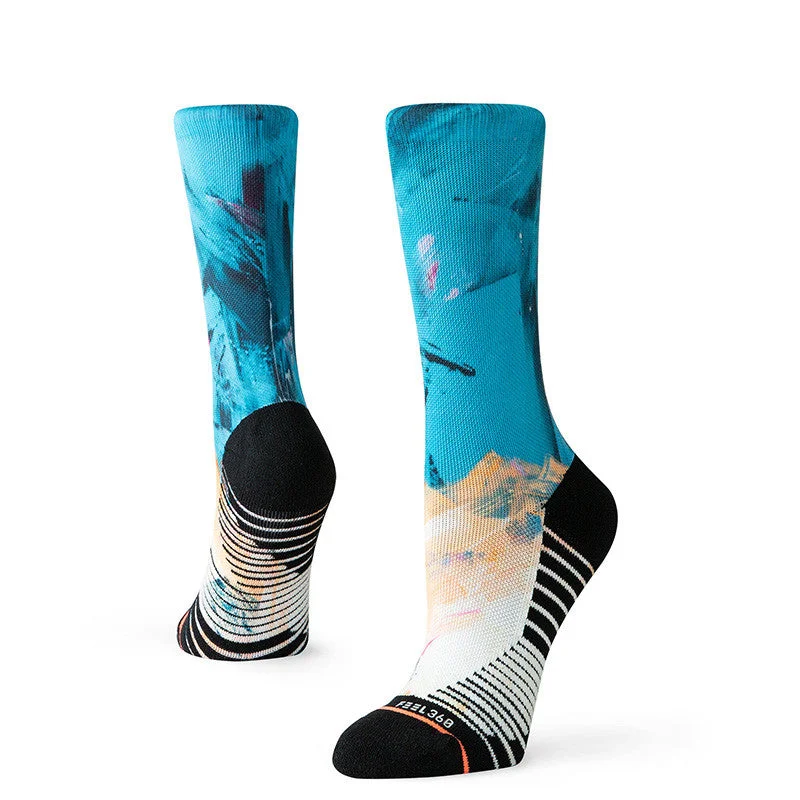 surf clothing with quick-drying properties-Stance Moon Crystal Crew Sock - Multi