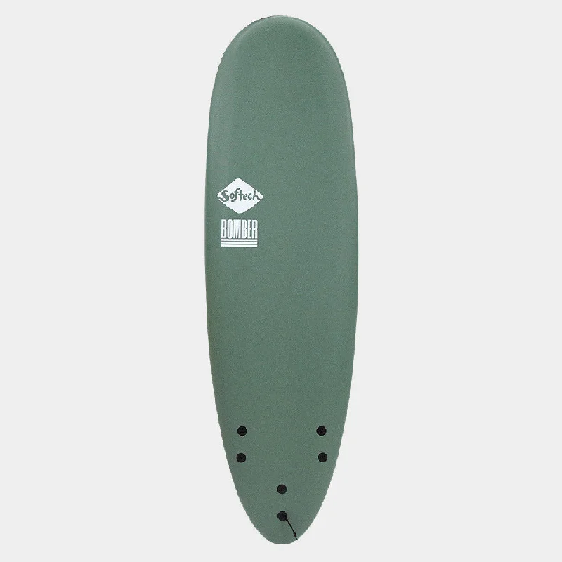 surfboard clear protective pads for avoiding scratches-Softech Bomber 6'10" Surfboard - Smoke Green / White