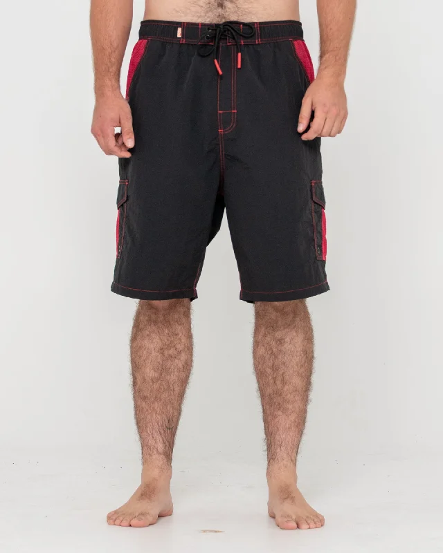 surf clothing with breathable mesh panels-MENS TECH MECHANISMS BOARDSHORTS