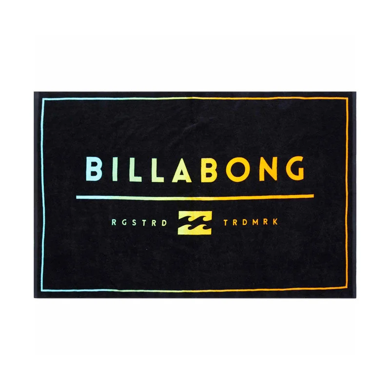 surfboard board bag with padded protection-Billabong Unity Towel - Black