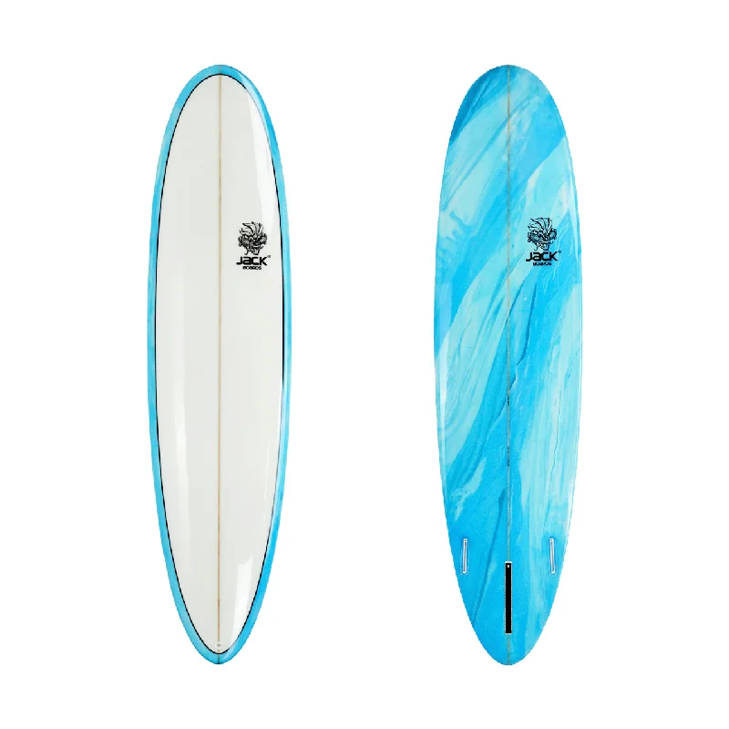 surfboard carrying handle for convenience-JACK Boards - Minimal - PU (Polyester) - Ocean Blue (Glossy) - Futures (2+1 fin setup)