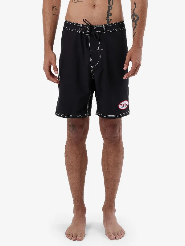 surf clothing with ventilation for breathability-MENS TRIBUTE TO CHAOS BOARDSHORTS