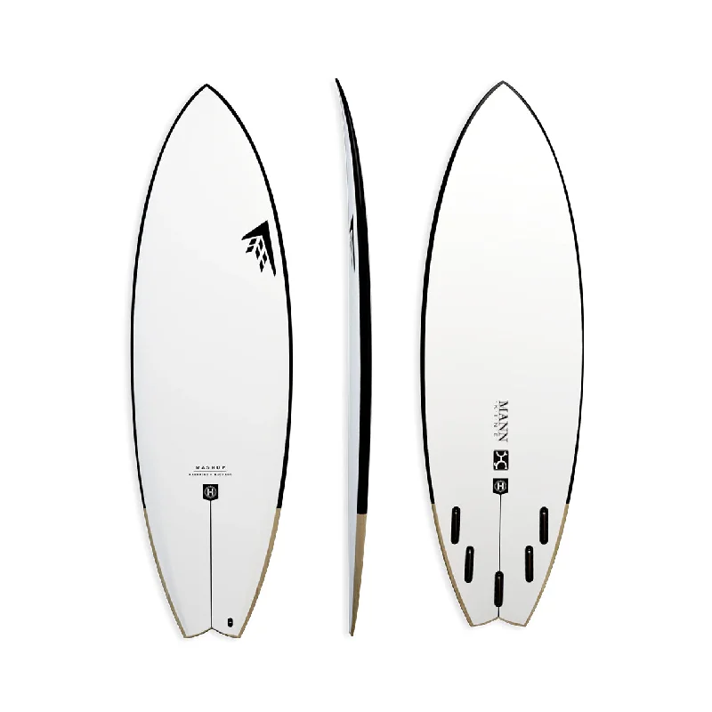 surfboard inflatable fins for travel-Firewire Mashup - Helium - White - Futures (5 fin setup)