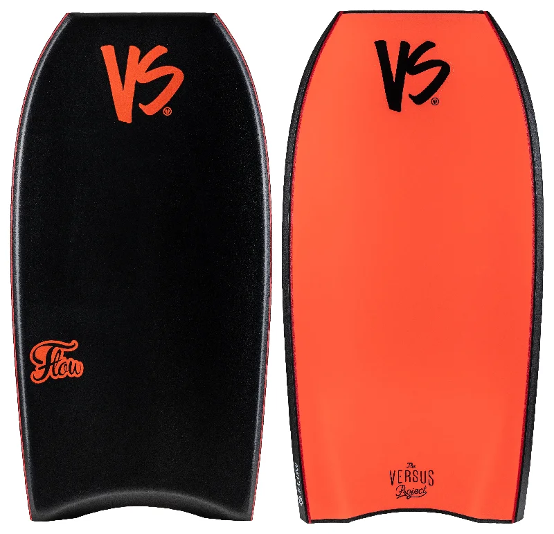 longboard surfboards with modern performance features-VS Flow - Black/Fluro Orange 42"