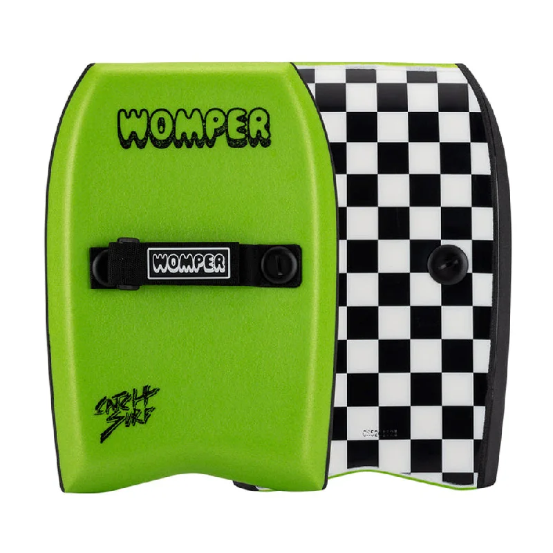 surfboard tail fin covers for protection during storage-Strapped Womper - Lime Green