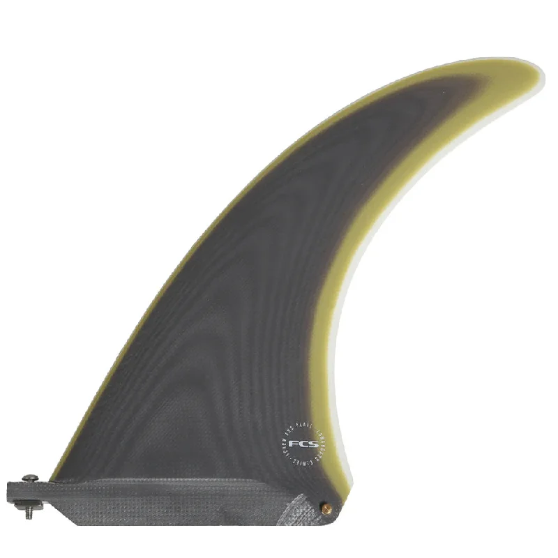 surfboard fins for extra grip in hard turns-FCS Clique Screw & Plate PG 8 Fin Charcoal