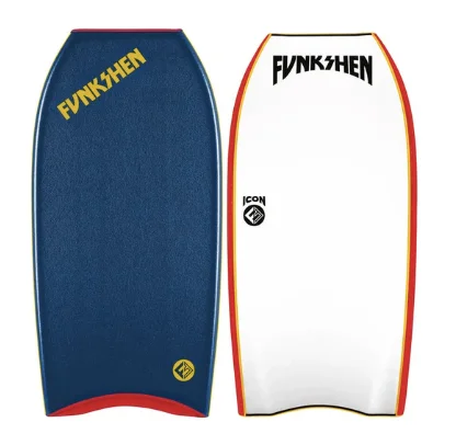 longboard surfboards for easier paddling-FUNKSHEN ICON D12 PP BODYBOARD - 41"